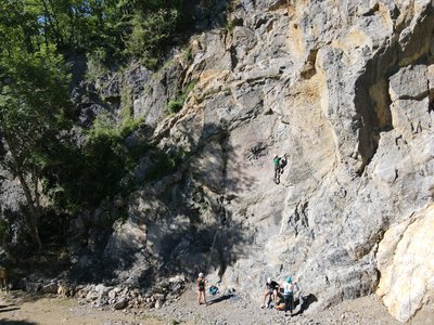 Falaise d' Escalade Regades Comminges Pyrenees