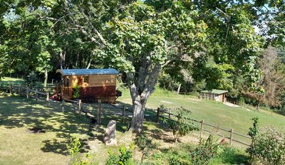 Roulotte Manoé -Jardin- Lieoux - Comminges-Pyrénées
