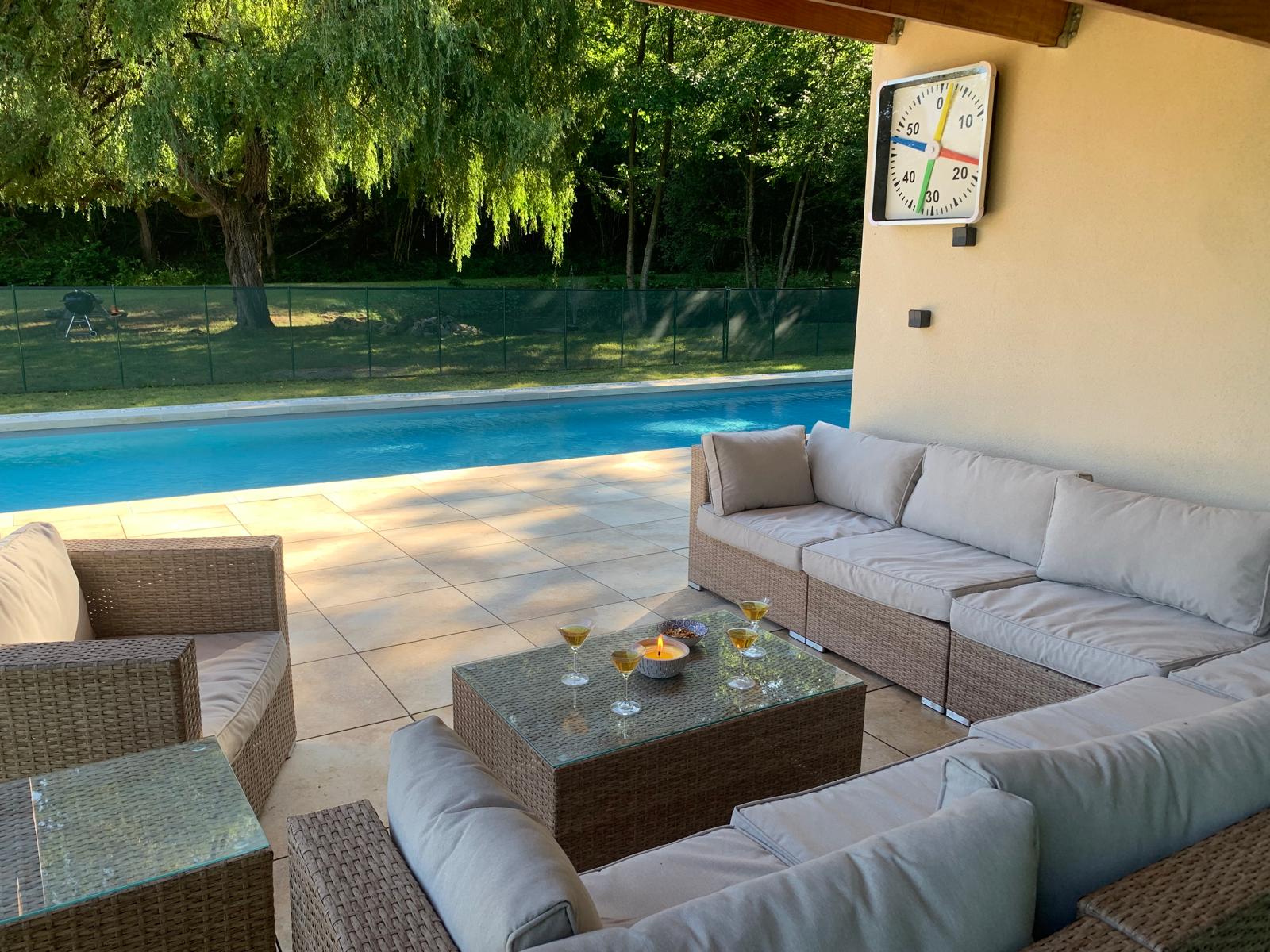 Domaine O Bardaou Salon de jardin et Piscine - Lespiteau - Comminges Pyrénées