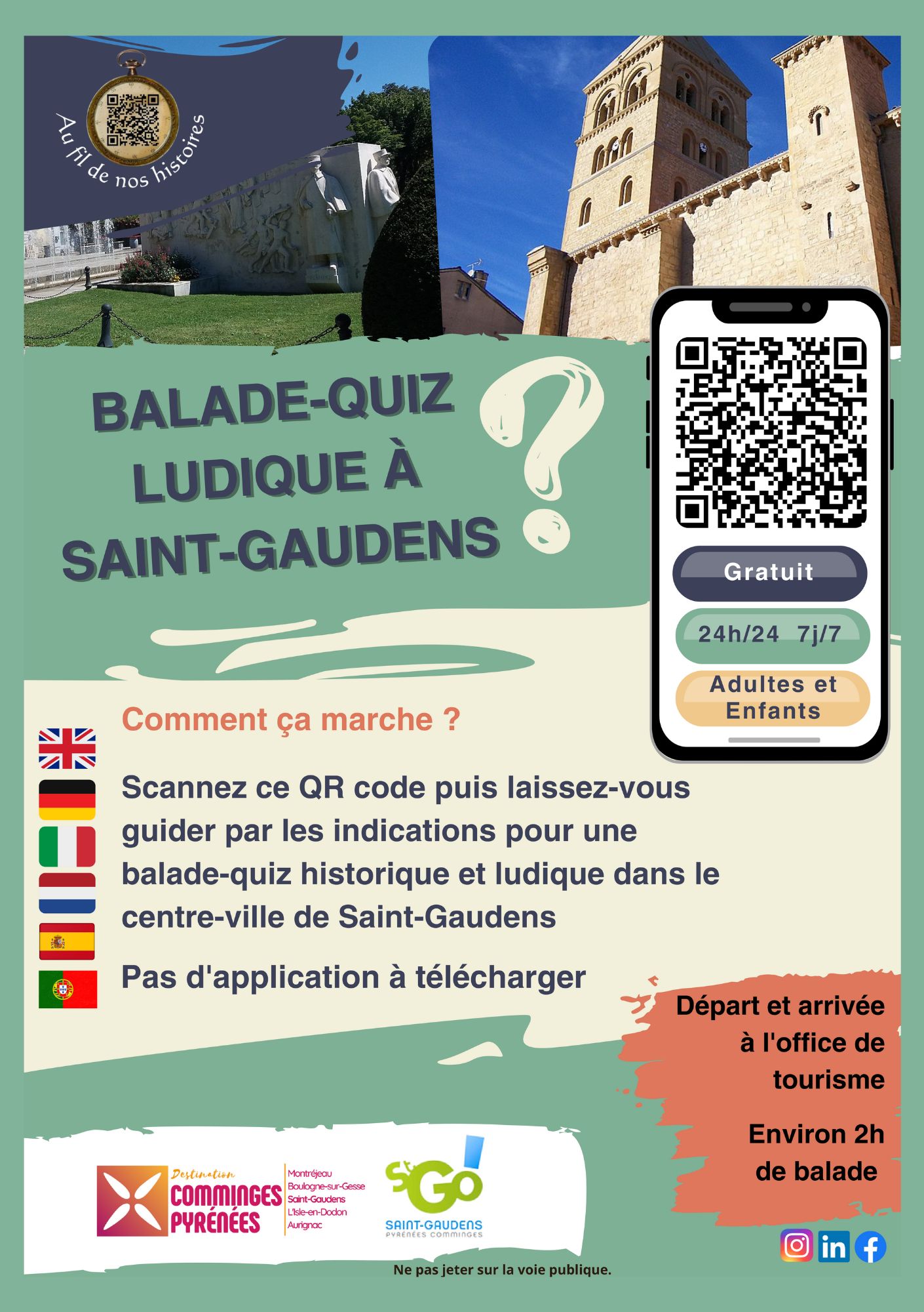 Sentier découverte ville Saint-Gaudens