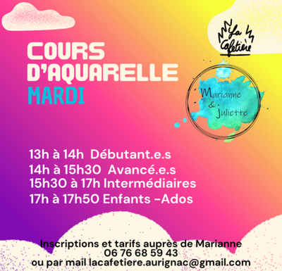 Cours Aquarelle Sept2026